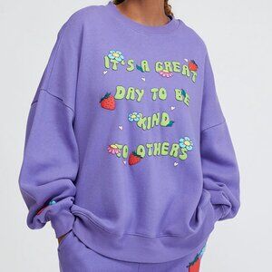 {PacSun} Be Kind Boyfriend Crew Neck Sweatshirt - One Size